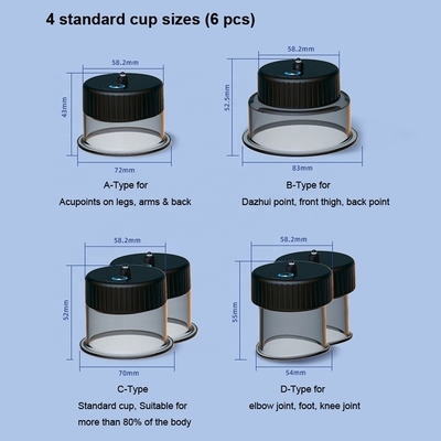 EMC Certified Electric Heating Cupping Set for Smart Electric Massage and Body Therapy