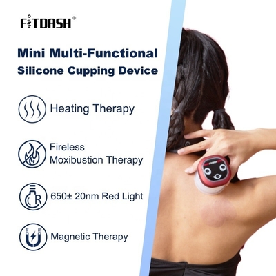 Fitdash Rechargeable Smart Cupping Cups Therapy Massager Device with Wireless Function