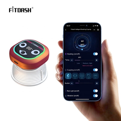 Fitdash Rechargeable Smart Cupping Cups Therapy Massager Device with Wireless Function