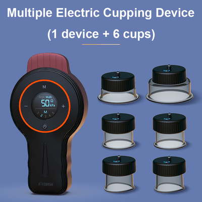 Fitdash Combination Body and Electric Vacuum Cupping Therapy Set with Suction Strength