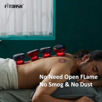 7W Rated Power Fitdash Rechargeable Electric Cupping Kit with Bluetooth and Vibration