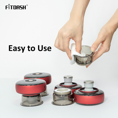 7W Rated Power Fitdash Rechargeable Electric Cupping Kit with Bluetooth and Vibration