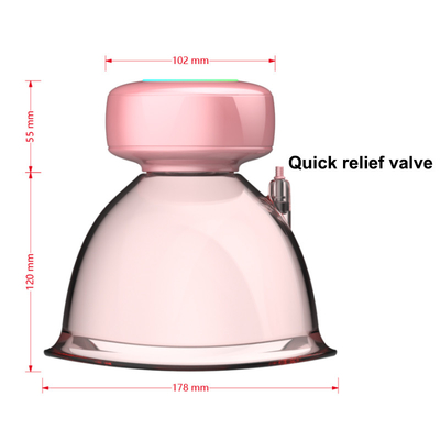 Chargeable Vacuum Breast Massager for Lymphatic Drainage and Buttocks Lifting by Fitdash