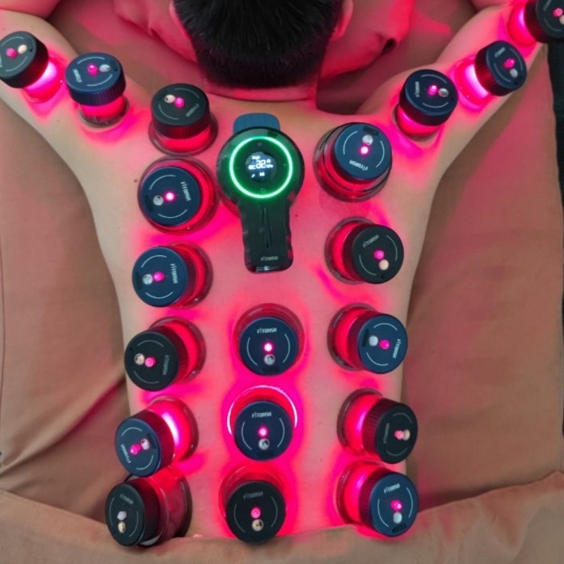 6 Size Cups and Remote Control Vacuum Therapy Machine for Pain Relief Button Function