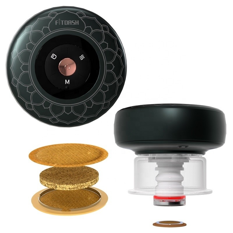Type C 5V-2A Charging Port Fitdash Smart Cupping Massager with Moxibustion Treatment